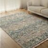 Mẫu thảm trải sàn phòng khách họa tiết Bắc Âu phong cách Scandinavian sang trọng