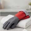 Mẫu găng tay cao su siêu dai lót nỉ bảo vệ tay khi rửa bát làm việc nhà