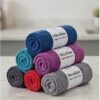 Mẫu khăn lau bếp microfiber siêu thấm dày dặn đa màu sắc decor nhà bếp