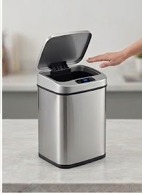 Mẫu thùng rác thông minh cảm ứng tự động mở nắp bằng sạc USB cho phòng khách phòng ngủ