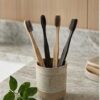 bộ 4 bàn chải đánh răng sợi than tre hoạt tính
