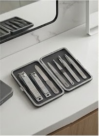 Bộ bấm móng tay thép không gỉ 7 món
