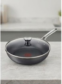 Mẫu chảo chống dính tefal dáng sâu lòng 24cm chất liệu hợp kim nhôm đúc nguyên khối dày dặn