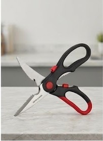 Mẫu kéo cắt gà thực phẩm đa năng cán cộng lực chất liệu thép không gỉ nguyên khối siêu bén